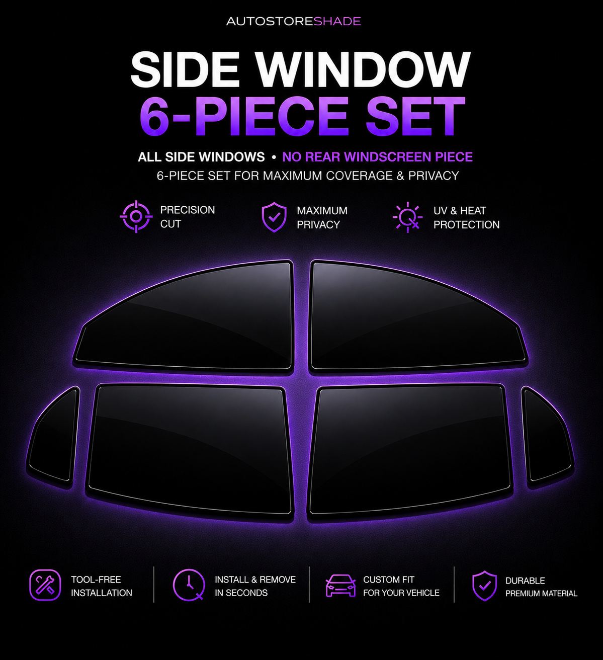 Side Window 6-Piece Set
