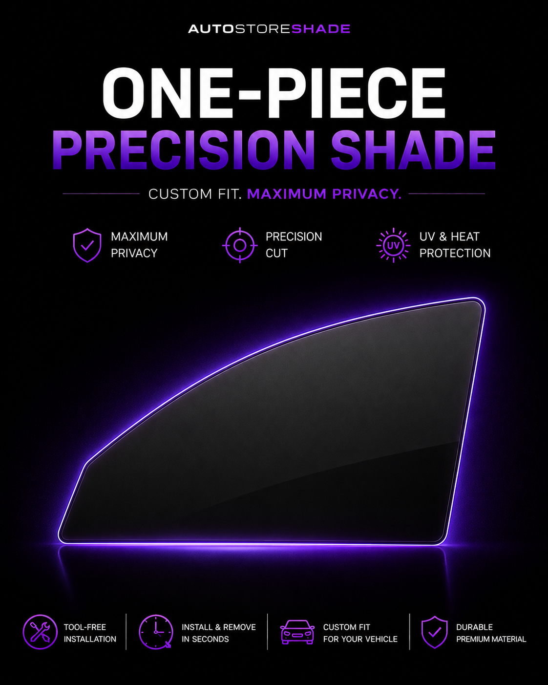 Single Window Replacement — Precut Removable Tint (Pick Your Window)